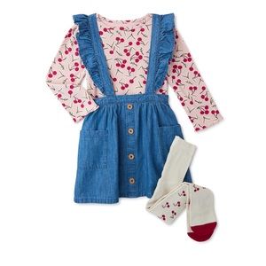 Girls dress with tights